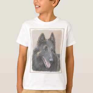 Camiseta Pintura de Tervuren belga - Arte de perro original