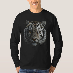 Camiseta Pintura de tigre blanco - Tigre de arte animal de