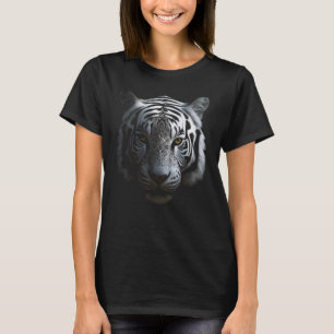 Camiseta Pintura de tigre blanco - Tigre de arte animal de 