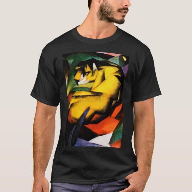Camiseta Pintura de tigre de Franz Marc (Anverso)