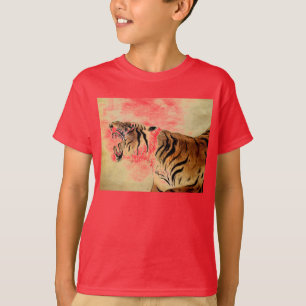 Camiseta Pintura de tigres rayas gato de jungla Safari