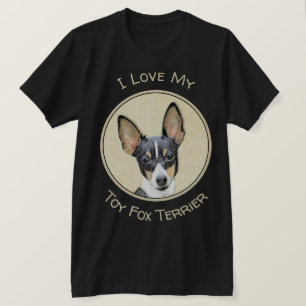 Camiseta Pintura de Toy Fox Terrier - Arte de Perro Origina