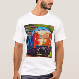 Camiseta Pintura de Tren - Regalo para entusiastas del tren