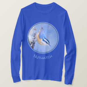 Camiseta Pintura de Trepatroncos Pechirrojo Arte de Aves Or