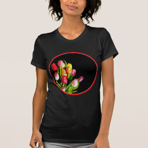 Camiseta Pintura de tulipán - Arte de flores original