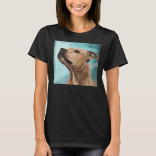 Camiseta Pintura De Un Hermoso Toro De Masa Marrón Mirando