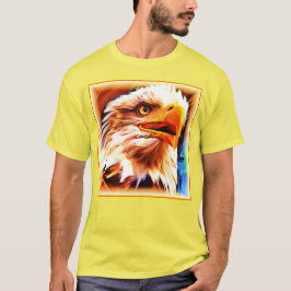 Camiseta Pintura de una asombrosa cara de águilas. ¡Hazte c