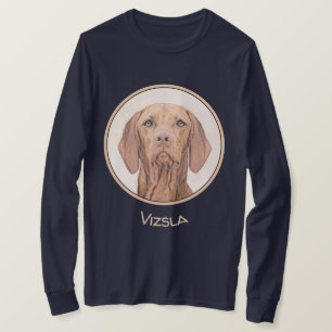 Camiseta Pintura de Vizsla - Arte de perro original curado