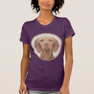 Camiseta Pintura de Vizsla - Arte Perro Original.