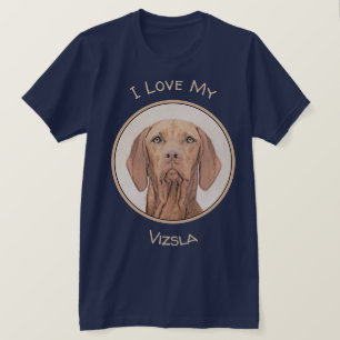 Camiseta Pintura de Vizsla - Arte Perro Original.