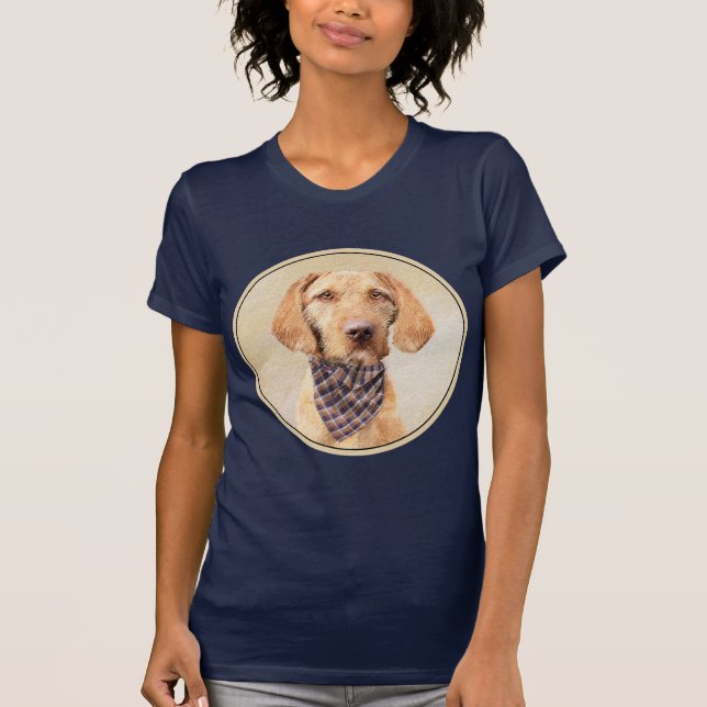 Camiseta Pintura de Vizsla con cabello alambrado - Arte Per (Anverso)
