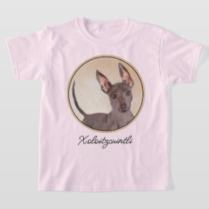 Camiseta Pintura de Xoloitzcuintli - Arte de perro original