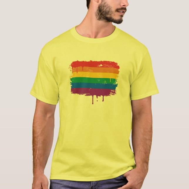 Camiseta Pintura del arco iris (Anverso)