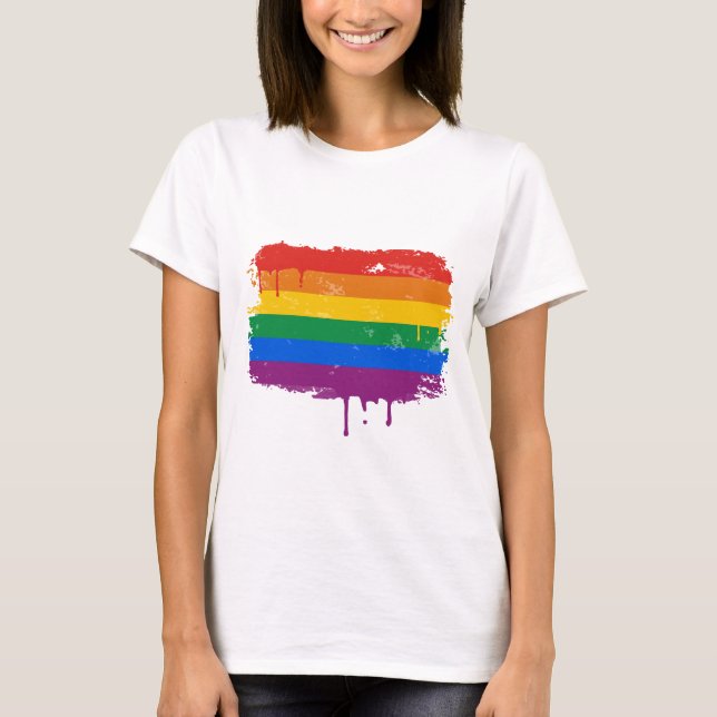 Camiseta Pintura del arco iris (Anverso)