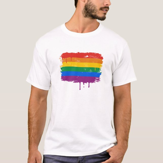 Camiseta Pintura del arco iris (Anverso)