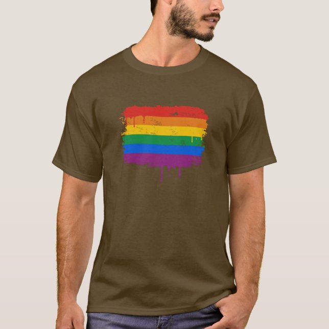Camiseta Pintura del arco iris (Anverso)