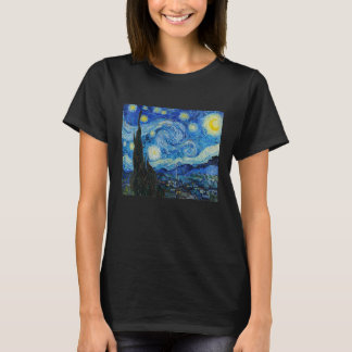 Camiseta Pintura del Bella Artes de Starry Night Vincent va
