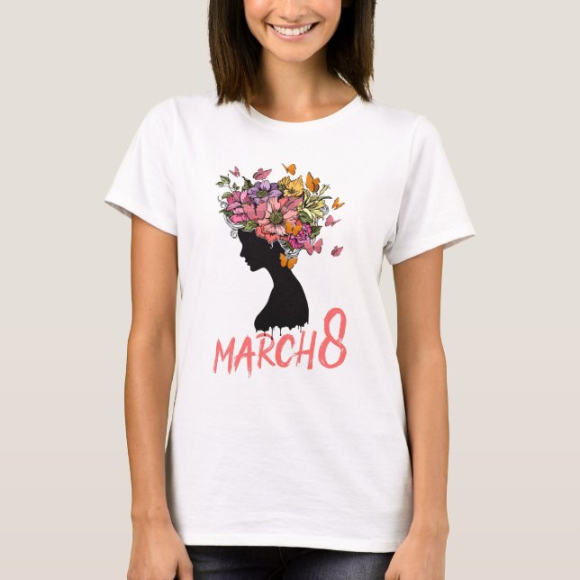 Camiseta Pintura del Día Internacional de la Mujer, 8 de ma (Anverso)