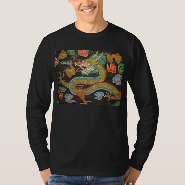 Camiseta Pintura del dragón en el techo coreano de (Anverso)