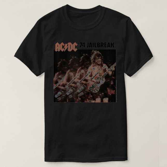 Camiseta Pintura del EP de la fuga de la cárcel ACDC '74 (Diseño del anverso)