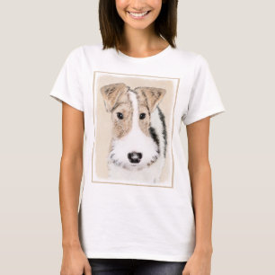 Camiseta Pintura del fox terrier del alambre - arte