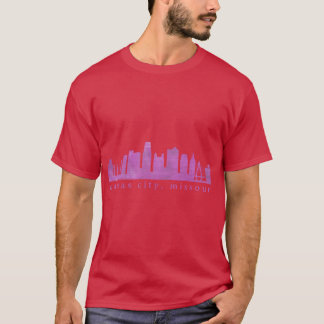 Camiseta Pintura del horizonte de Kansas City 4