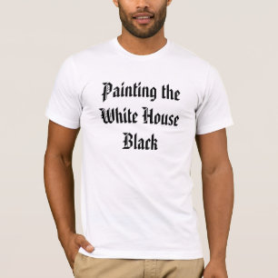 Camiseta Pintura del negro de la Casa Blanca