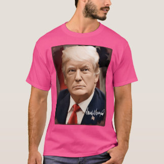 Camiseta Pintura del presidente Donald Trump - Vintage Rúst