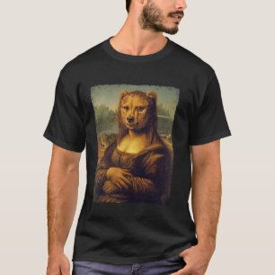 Camiseta Pintura del Renacimiento Artístico Mono Lisa Oso D