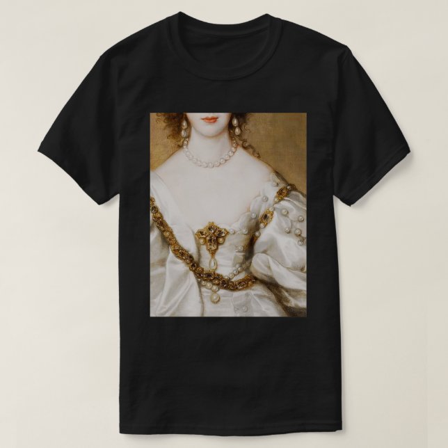 Camiseta Pintura del Renacimiento de la Mujer con Baldaquin (Diseño del anverso)