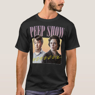 Camiseta Pintura del ventilador de Peep Show Meme Retro