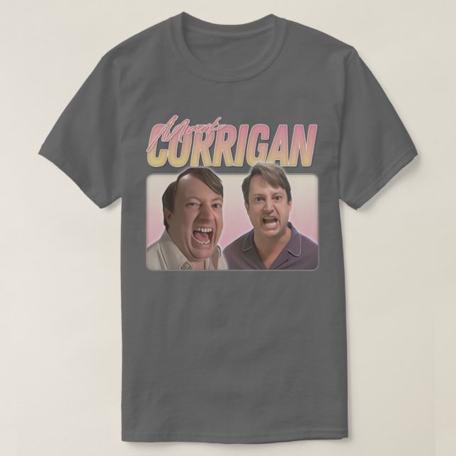 Camiseta Pintura del ventilador de Peep ShowCorrigan (Diseño del anverso)