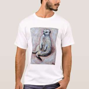 Camiseta Pintura desgarbada de Meerkat