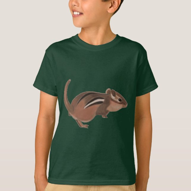 Camiseta Pintura digital de Chipmunk de CherylsArt con cami (Anverso)