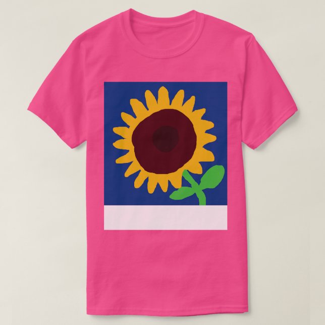 Camiseta Pintura digital de girasoles (Diseño del anverso)