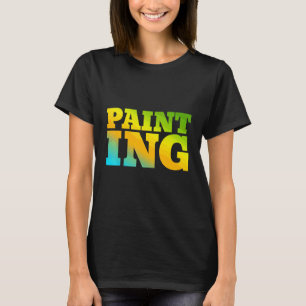 Camiseta Pintura Diseñada Con Colores Naturales