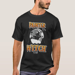 Camiseta Pintura divertida de artista satinado pintada por