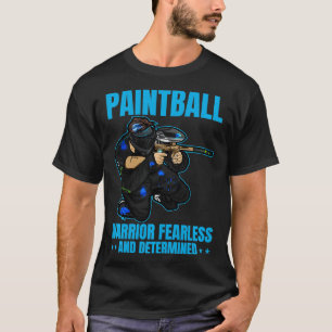 Camiseta Pintura divertida del Guerrero de Paintball Airsof