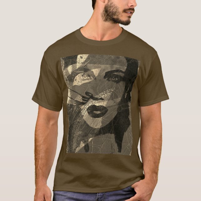 Camiseta Pintura dorada de espejo del alma (Anverso)