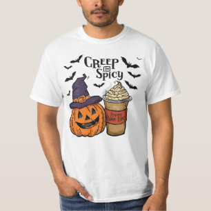Camiseta Pintura dramática de Halloween con calabaza de oto