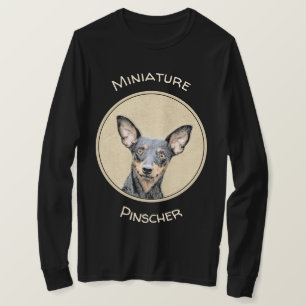 Camiseta Pintura en miniatura de Pinscher Cute arte origina