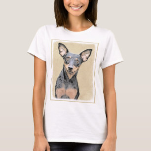 Camiseta Pintura en miniatura de Pinscher Cute arte origina