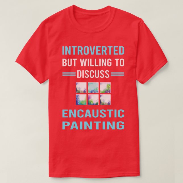 Camiseta Pintura Encástica Introvertida (Diseño del anverso)