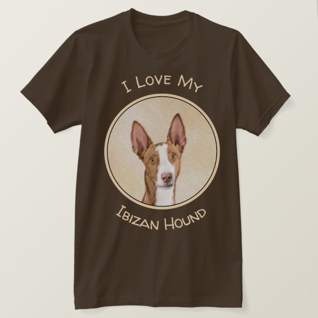 Camiseta Pintura enredadera ibicenca - Arte de perro origin (Anverso del diseño)
