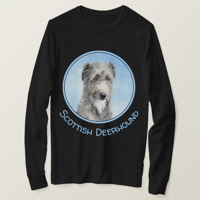 Camiseta Pintura escocesa del perro - Ar original del perro (Anverso del diseño)