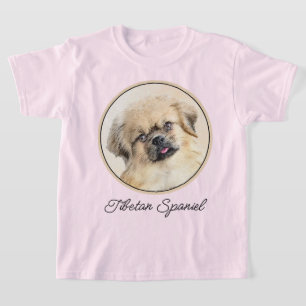 Camiseta Pintura española tibetana - Arte de perro original