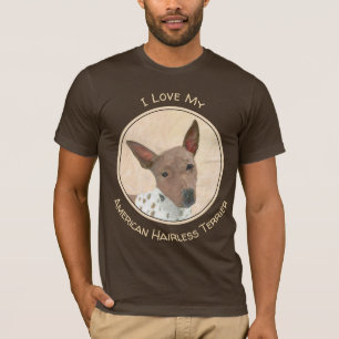 Camiseta Pintura estadounidense sin pelo y más terrible - A