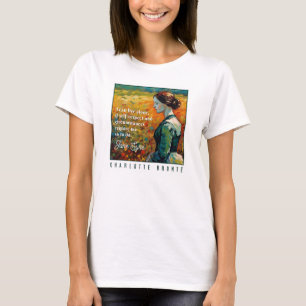 Camiseta Pintura estilo monet de la cita de Jane Eyre