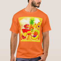 Pintura exótica de frutas tropicales. ¡Hazte con u