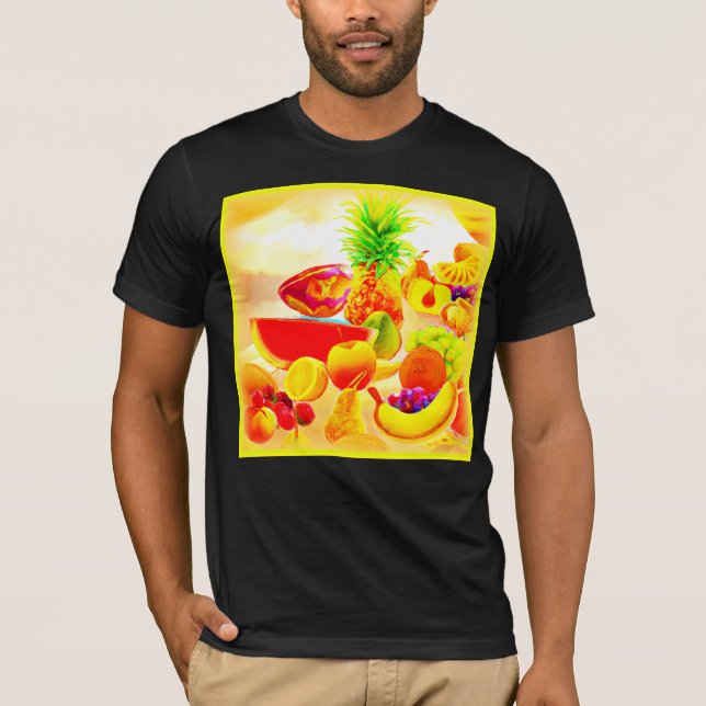 Camiseta Pintura exótica de frutas tropicales. ¡Hazte con u (Anverso)
